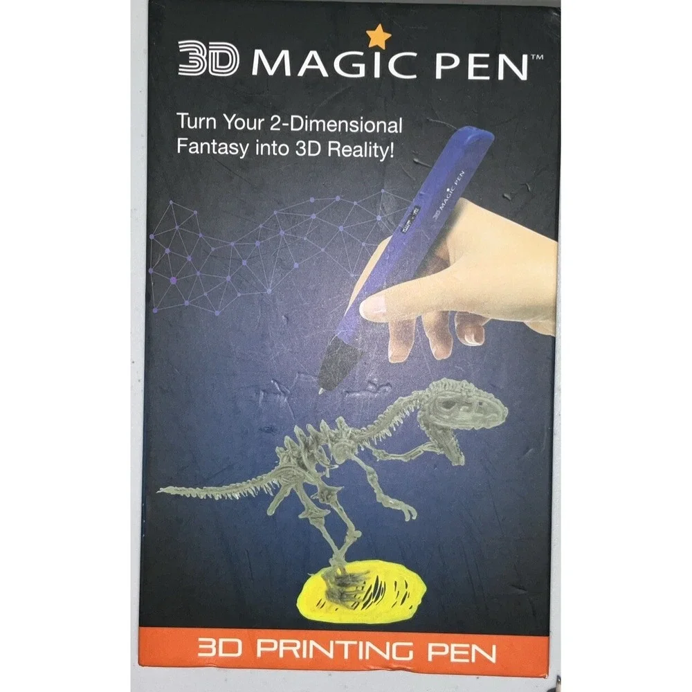 HamiltonBuhl 3D Magic Pen 3D‎ Printing Pen Pink Drawing Lettering Crafter Tool